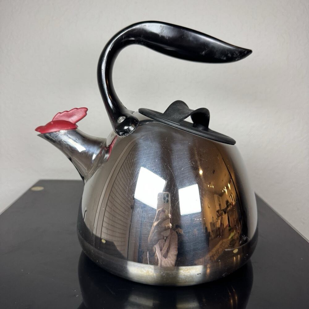 Michael Graves Whistling Rooster Teakettle Stainless Steel Tea Kettle